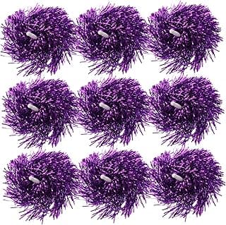 VANZACK 16pcs Cheerleading Pompom Belt Cheering Cheerleader Pompoms Green Pom Poms Cheerleading Megjoy Cheerleading Ribbons Cheerleeading Light Blue Pom Poms Cheer Stuff Glee PVC Purple
