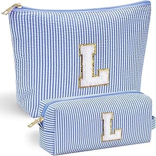 Birthday Gifts for Teens Girls - Travel Makeup Bag | Personalized Gifts - Cute Travel | Initial Makeup Bag | Birthday Gifts for Women | Birthday Gifts for Teens Girls | Gifts for Girls L image