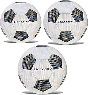 Footballs for Kids Pee Wee – Premium Official Match Ball with Reflective Rainbow Hex Pattern, Durable for Indoor and Outdoor Training image