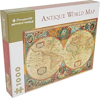 Antique World Map (Pomegranate Artpiece Puzzle) image