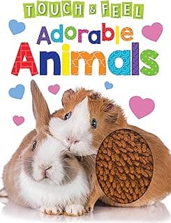 Adorable Animals - Touch and Feel Board Book - Sensory Board Book image