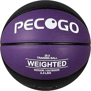 Weighted Training Basketball 29.5" 2.2/3/3.3LBS Heavy Training Indoor Outdoor Basket Ball Quality PU Leather for Improving Handling Dribbling Passing and Rebounding Skill image