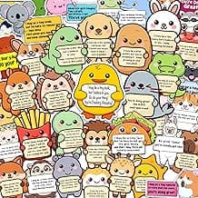 50PCS Emotional Support Animal Stickers – Affirmation Sticker Pack for Adults or Kids Cute Inspirational Buddies for Water Bottles, Laptops, Phones, Positive Quote Vinyl Waterproof