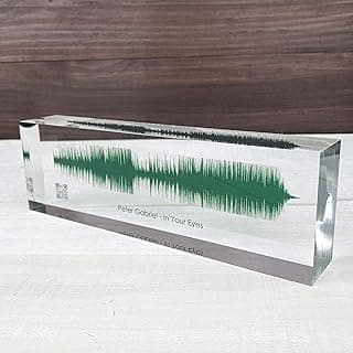 Artblox Soundwave Art With Scannable Qr Code Any Video Voice Recording Baby Heartbeat Or Song To Acrylic Glass Spotify Plaque Cool Mothers Day Customized Gifts For Wife Girlfriend Sound Card image