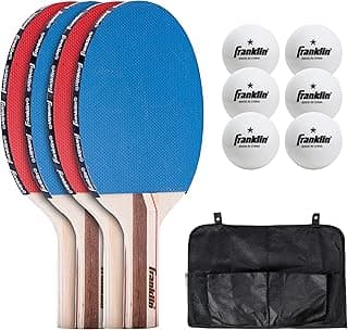 Ping Pong Paddle Set with Balls - 2 Player & 4 Player Table Tennis Paddle Kit - Full Ping Pong Starter Kit image