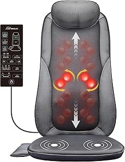 Snailax Back Massager with Heat, Shiatsu Massage Chair Pad for Back Pain, Rolling Kneading Massage Seat Cushion, Gifts for Women/Men, Stress Relax at Home Office image