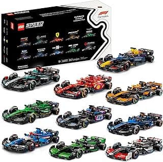 LEGO Speed Champions Ultimate Formula 1 Collector's Pack - Contains 10 Sets in 1 - Includes Exclusive Poster - Collectible F1 Model Car Kit - Exciting Gift for Adults and Racing Enthusiasts - 66802 image