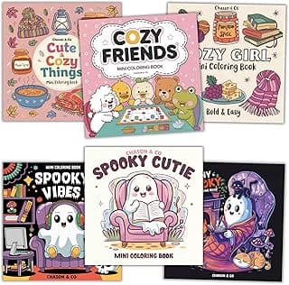 Chason & Co (Cozy + Spooky) Mini Coloring Books Bundle (6 Books) image