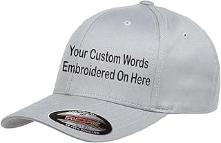 Custom Hat Flexible Fit 6277 6533 6477 Delta & More Embroidered. Your Own Text Curved Bill image