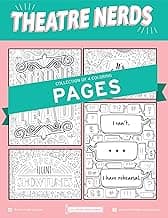 Coloring Broadway - Theatre Nerds Coloring Pages (Set of 4), Musical Theater Merchandise, Hand-Drawn Illustrations Printed on Matte Card Stock (8 1/2” x 11”), Ideal Gift for a Broadway Theater Lover image