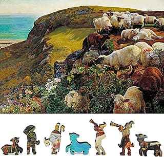 Wooden Puzzle for Adults - Uniquely Shaped Pieces - Made in The USA by FoxSmartBox - 300 Pieces - Our English Coasts