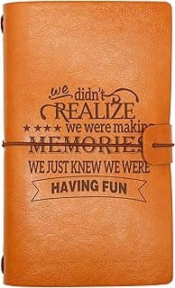 Vacations Gift-Memory Record-We Didn't Realize We Were Making Memories-Best Friends Gift-Travel Gift-Birthday Gift-Retirement Gift-Christmas Gift-Graduation Gift-Refillable Travel Photo Diary Journal image