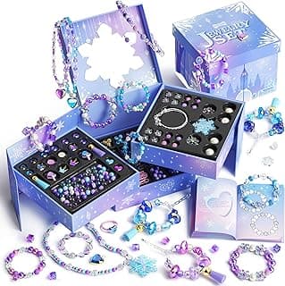Tomons Gifts for Girls Ages 6-12, Frozen Bracelet Making Kit, Birthday Christmas Gifts for 6 7 8 10 11 12 Year Old Girl image