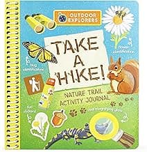 Outdoor Explorers: Take A Hike Field Journal Activity Nature Book with Stickers for Adventurous Kids, Ages 5 and up image