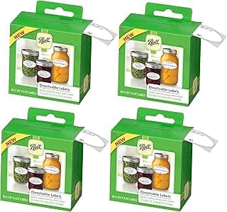 Ball Dissolvable Canning Labels, 60 Count Each Box (4 PACK) image