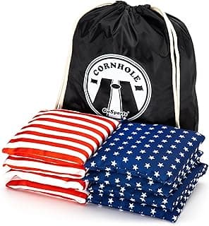 GoSports Official Regulation Cornhole Bean Bags Set of 8 – for Fun Casual Cornhole Games - All Weather image