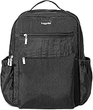 Baggallini Women's Tribeca Expandable Laptop Backpack, Black image
