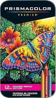 Prismacolor Premier Colored Pencils, Soft Core, Adult Coloring, 12 Pack image