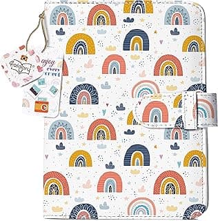 Holoary Wallet Photo Album 128 Polaroid Photos Fujifilm Instax Mini Photos(Cute Rainbow) image