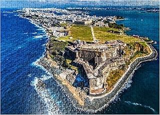 MyPuzzle Aerial View of The Castillo San Felipe Del Morro in Old San Juan, Puerto Rico - Premium 500 Piece Jigsaw Puzzle for Adults image
