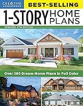 Best-Selling 1-Story Home Plans, 5th Edition: Over 360 Dream-Home Plans in Full Color (Creative Homeowner) Craftsman, Country, Contemporary, and Traditional Designs with More Than 250 Color Photos image