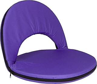 Trademark Innovations Portable Multiuse Adjustable Recliner Stadium Seat (Purple) image