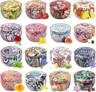 16 Pack Scented Candles Gift Set 2.5oz Strong Fragrance Aromatherapy Candle Set Soy Wax Decorative Candles for Home Scented Candles Relaxation Gifts for Women. image